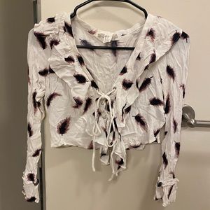 Long sleeve crop top